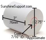 IBM POS RESTAURANT SYSTEM Thermal 3  Inch x 230' Paper 50 Rolls