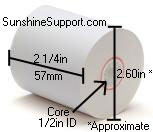 ROYAL ALPHA 9155SC Thermal 2 1/4 Inch x 200' Paper 50 Rolls