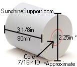 PRINTEK FieldPro FP530L Thermal 3 1/8 Inch x 119' Paper 50 Rolls