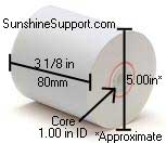 TRANAX/CROSS Minibank 2200 Thermal 3 1/8 Inch x 500' ATM CSO