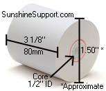 ZEBRA ZQ320 Thermal 3 1/8 Inch x  50' Paper 200 Rolls