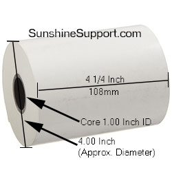 Receipt Paper Rolls Thermal 4 1/4 Inch x 300' Paper 12 Rolls keno5