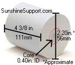 CITIZEN IDP-3240 Thermal 4 3/8 Inch x 127' 50 Rolls