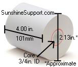 Thermal 4  Inch x 100' 36 Rolls