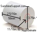 WRG Genesis LT ATM Thermal Dresser Wayne Pump Paper 12 Rolls