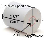 NCR EasyPoint 52 ATM Thermal Triton ATM 60mm Wide Paper 8 Rolls